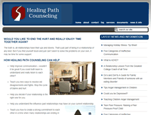 Tablet Screenshot of healingpathcounseling.com